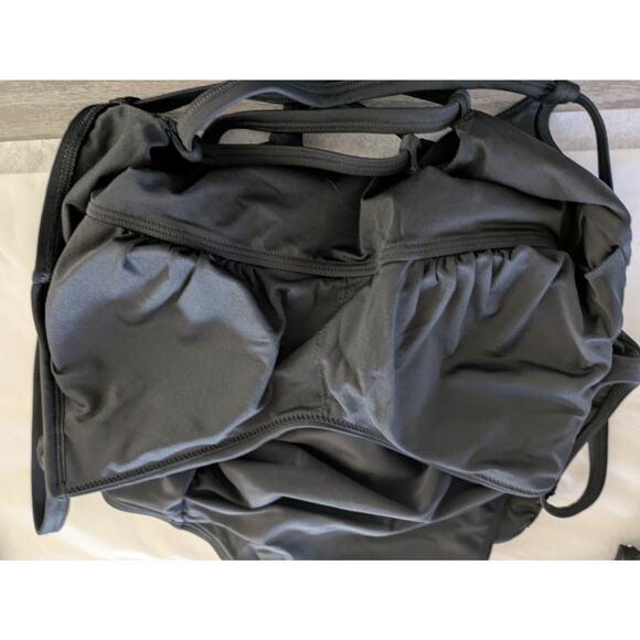 Cupshe black Alluring One-Piece Swimsuit with Lace-Up Back Detail - Picture 8 of 9